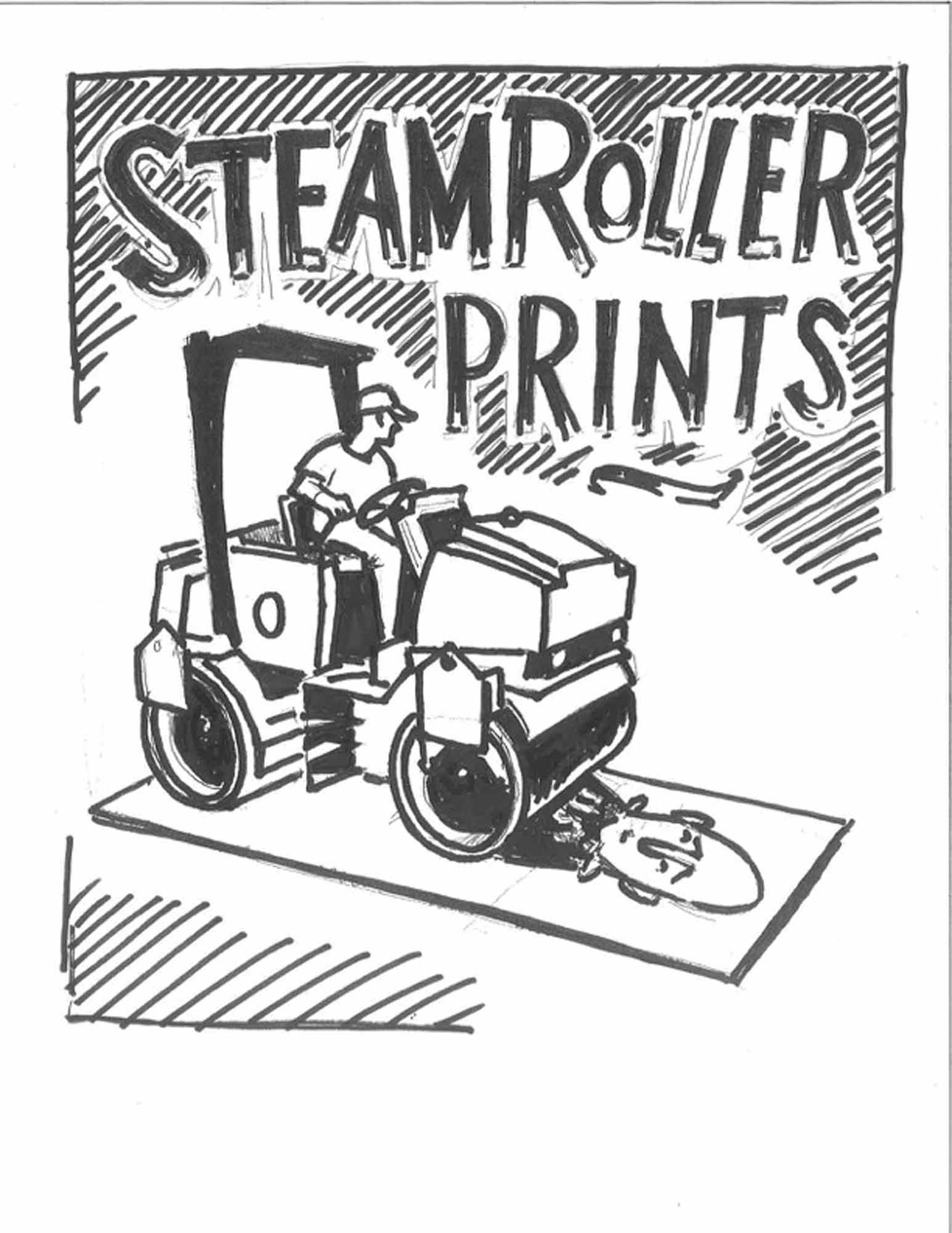 Block Printing with a Steam Roller: Making a Neighborhood Image for a Steamroller Print Event